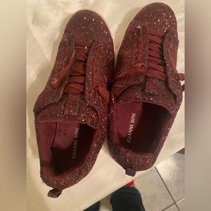 Red glitter sneaker